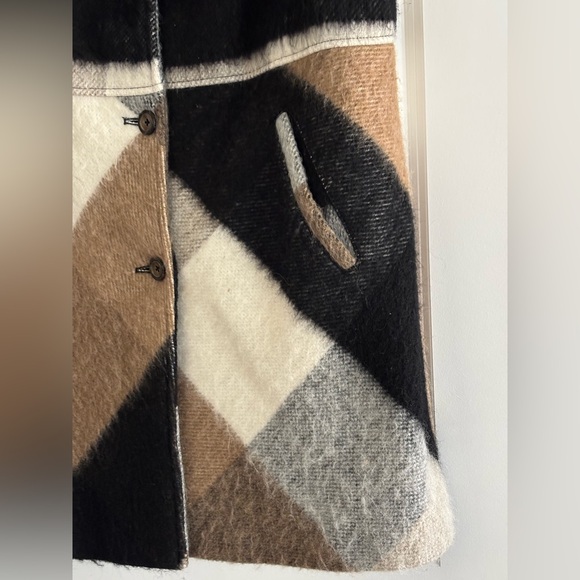 Anthropologie Elevenses Wool Blend Buffalo Plaid Vest - Picture 7 of 13